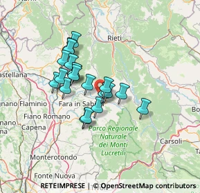 Mappa Via Caggiani, 02030 Frasso Sabino RI, Italia (10.795)