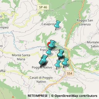 Mappa Via XX Settembre, 02030 Frasso Sabino RI, Italia (1.363)