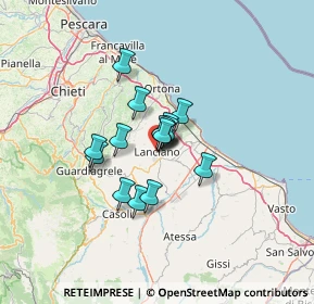 Mappa Via Tesauri, 66034 Lanciano CH, Italia (8.35867)