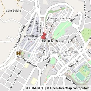 Mappa Vico Chiuso, 66034 Lanciano, Chieti (Abruzzo)