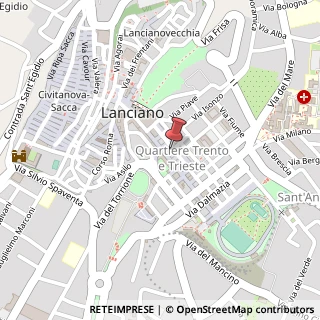 Mappa Via degli Abruzzi, 35, 66034 Lanciano, Chieti (Abruzzo)