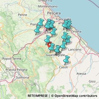 Mappa Cerrani, 66010 Pretoro CH, Italia (12.29105)