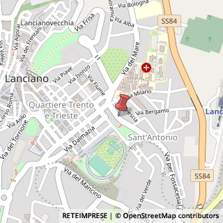 Mappa Via Fossacesia, 23, 66034 Lanciano, Chieti (Abruzzo)