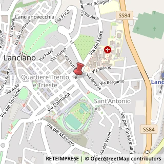 Mappa Via Luigi de Crecchio, 90, 66034 Lanciano, Chieti (Abruzzo)
