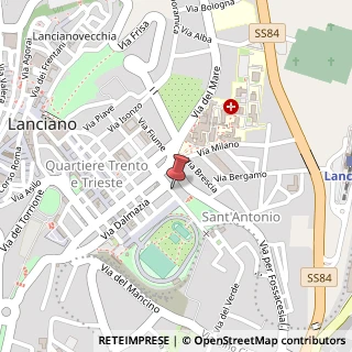 Mappa Viale delle Rimembranze, 35, 66034 Lanciano, Chieti (Abruzzo)