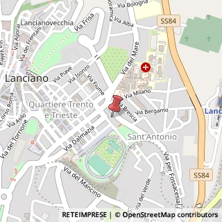 Mappa Via per Fossacesia, 34, 66034 Lanciano, Chieti (Abruzzo)