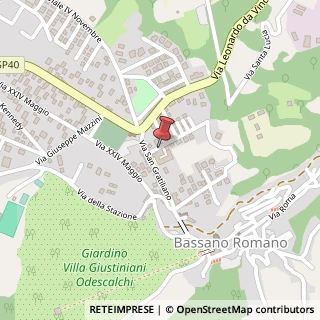 Mappa Via Amerigo Vespucci, 2, 01030 Bassano Romano, Viterbo (Lazio)