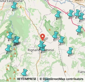 Mappa Via di Vallerano, 00068 Rignano Flaminio RM, Italia (6.143)