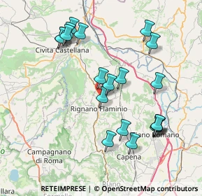 Mappa Via di Vallerano, 00068 Rignano Flaminio RM, Italia (8.4425)