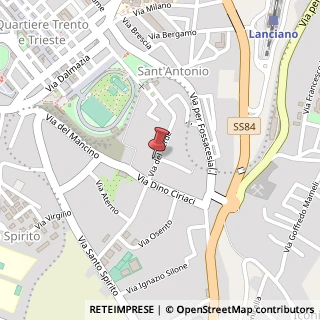 Mappa Via del Verde, 50, 66034 Lanciano, Chieti (Abruzzo)