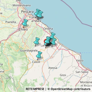Mappa Via Alessandro Volta, 66034 Lanciano CH, Italia (8.88929)