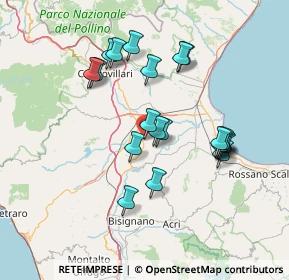 Mappa Via dei Toschi, 87019 Spezzano Albanese CS, Italia (14.551)