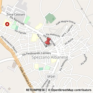 Mappa Via Anna Frank, 45, 87019 Spezzano Albanese, Cosenza (Calabria)