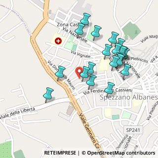 Mappa Via Luigi Settembrini, 87019 Spezzano Albanese CS, Italia (0.263)