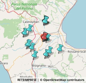 Mappa Via Millefiori, 87019 Spezzano Albanese CS, Italia (10.646)