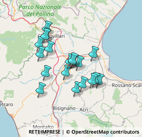 Mappa Via Millefiori, 87019 Spezzano Albanese CS, Italia (12.07737)