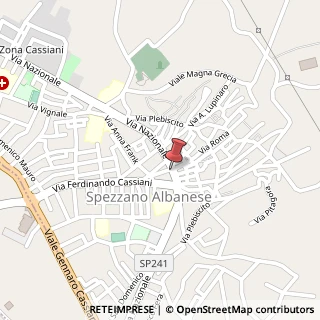 Mappa Via Nazionale, 183, 87019 Spezzano Albanese, Cosenza (Calabria)