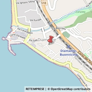 Mappa Via Benedetto Croce, 13, 87023 Diamante, Cosenza (Calabria)