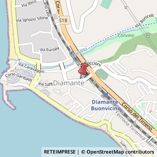 Mappa Via Antonello da Messina, 49, 87023 Diamante, Cosenza (Calabria)