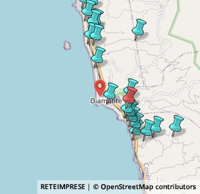 Mappa Piazza Andrea di Maio, 87023 Diamante CS, Italia (2.2915)