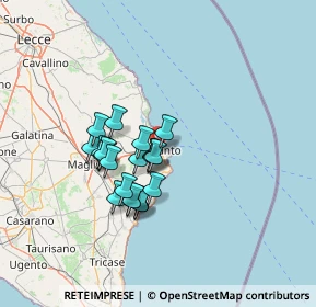 Mappa Via Monsignor De Marco Antonio, 73028 Otranto LE, Italia (11.106)