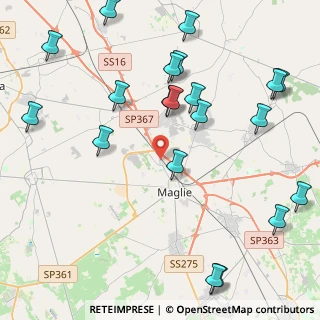Mappa Via Luigi De Maggio, 73024 Maglie LE, Italia (5.7455)