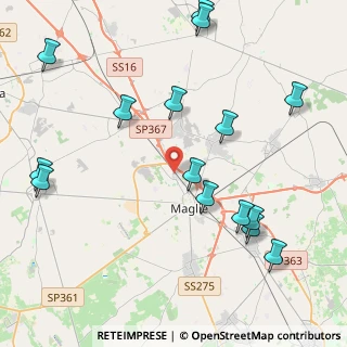 Mappa Via Luigi De Maggio, 73024 Maglie LE, Italia (5.50667)