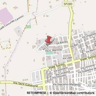 Mappa Via caravaggio, 73040 Aradeo, Lecce (Puglia)