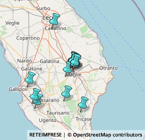 Mappa Via Sabino D'Oria, 73024 Maglie LE, Italia (10.085)