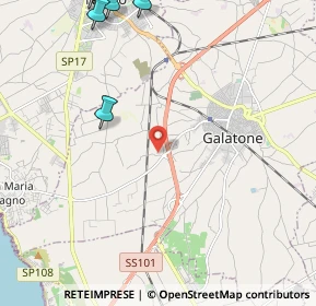 Mappa Strada Vicinale Piccionna, 73044 Galatone LE, Italia (4.10727)