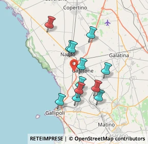 Mappa Strada Vicinale Piccionna, 73044 Galatone LE, Italia (6.49083)