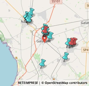 Mappa Via Metello, 73044 Galatone LE, Italia (3.5475)