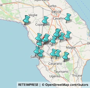 Mappa Via Metello, 73044 Galatone LE, Italia (12.08474)