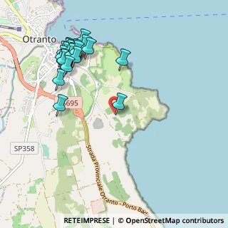 Mappa Strada Porto - Torre del Serpe - Orte, 73028 Otranto LE, Italia (1.316)