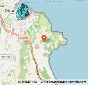 Mappa Strada Porto - Torre del Serpe - Orte, 73028 Otranto LE, Italia (1.665)