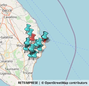 Mappa Strada Porto - Torre del Serpe - Orte, 73028 Otranto LE, Italia (11.2775)