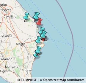 Mappa Strada Porto - Torre del Serpe - Orte, 73028 Otranto LE, Italia (10.71923)