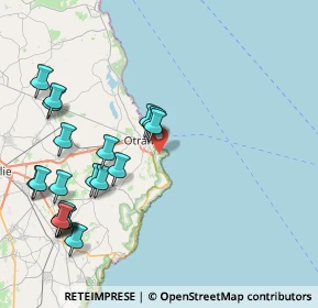 Mappa Strada Porto - Torre del Serpe - Orte, 73028 Otranto LE, Italia (10.4825)