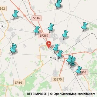 Mappa Strada Comunale Vecchia Corigliano, 73024 Maglie LE, Italia (5.57533)