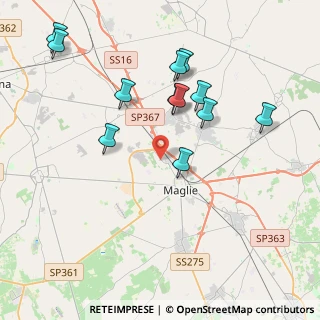Mappa Strada Comunale Vecchia Corigliano, 73024 Maglie LE, Italia (4.43417)