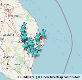 Mappa Via Monsignor Luigi Bienna Zona PIP, 73028 Otranto LE, Italia (13.3585)
