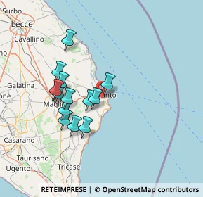 Mappa Via Monsignor Luigi Bienna Zona PIP, 73028 Otranto LE, Italia (13.47357)