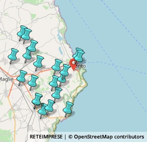 Mappa Via Monsignor Luigi Bienna Zona PIP, 73028 Otranto LE, Italia (9.445)