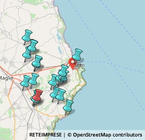 Mappa Via Monsignor Luigi Bienna Zona PIP, 73028 Otranto LE, Italia (8.901)