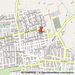 Mappa Via Piave, 46, 73040 Aradeo, Lecce (Puglia)