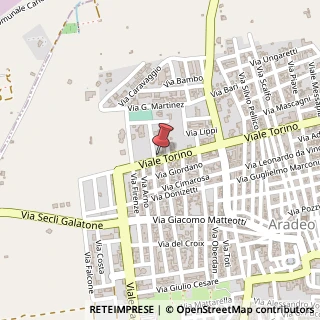 Mappa Via Torino, 3, 73040 Aradeo, Lecce (Puglia)