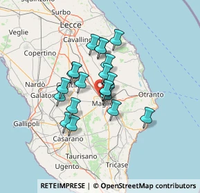 Mappa Via vecchia lecce, 73020 Melpignano LE, Italia (10.4705)
