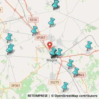Mappa Via Zona Industriale Maglie, 73024 Maglie LE, Italia (5.37412)