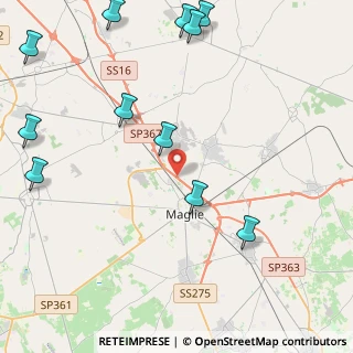 Mappa Via Zona Industriale Maglie, 73024 Maglie LE, Italia (6.26545)