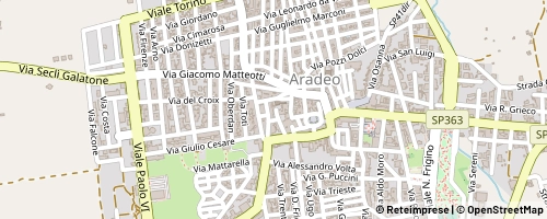 Mappa Aradeo